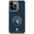 NBA Minnesota Timberwolves Distressed iPhone 15 Pro Clear Case